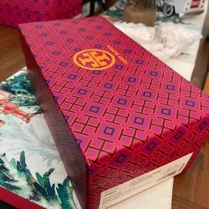 Tory Burch Ivory Americana Bandana sandals